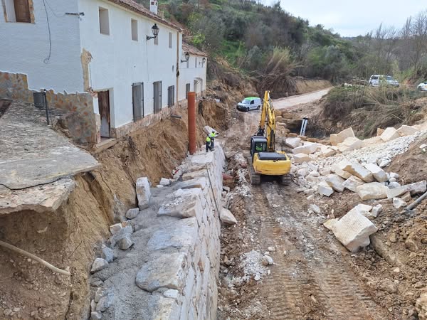 LA CHS CONTINUA CON LOS TRABAJOS DE EMERGENCIA PARA LA REPARACIÓN DE LOS DAÑOS CAUSADOS POR LA DANA EN LETUR