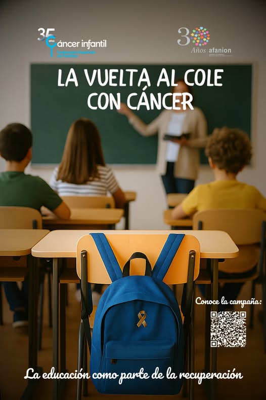 ‘LA VUELTA AL COLE CON CÁNCER’: UNA CAMPAÑA PARA SENSIBILIZAR SOBRE LOS MENORES QUE ESTÁ PASANDO POR ESTA SITUACIÓN
