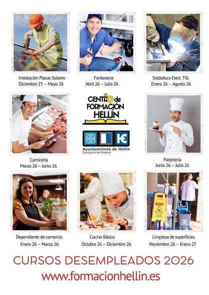EL CENTRO DE FORMACIÓN MUNICIPAL OFERTA 12 CURSOS PARA DESEMPLEADOS Y PARA MUJERES DE ÁMBITO RURAL