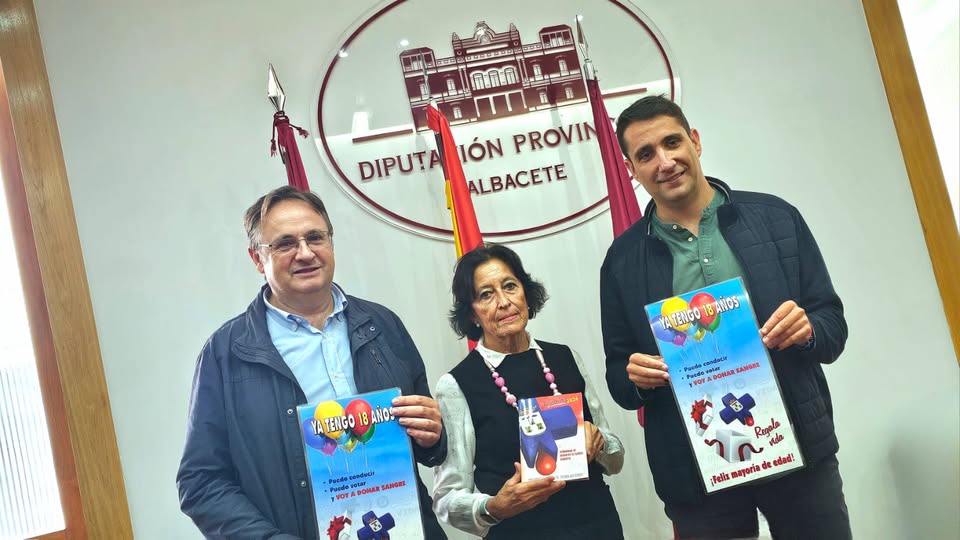 LA DIPUTACIÓN DE ALBACETE Y LA HERMANDAD DE DONANTES DE SANGRE ANIMAN A LA JUVENTUD A REGALAR VIDA A TRAVÉS DE LA CAMPAÑA ‘MAYORÍA DE EDAD’