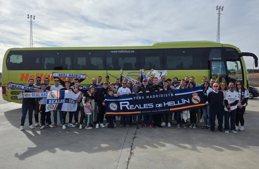 LA PEÑA MADRIDISTA REALES DE HELLÍN SIGUE DEMOSTRANDO CON ORGULLO SU FIDELIDAD CON EL REAL MADRID