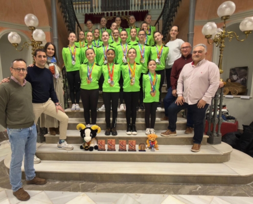 EL DIPUTADO DE DEPORTES RECIBE AL CLUB GIMNASIA RÍTMICA CHINCHILLA PARA RECONOCER SU TRAYECTORIA NACIONAL E INTERNACIONAL Y TRASLADARLES EL APOYO DE LA DIPUTACIÓN