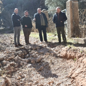 VALERA VISITA LIÉTOR Y AÝNA PARA CONOCER LOS DAÑOS DEL ÚLTIMO TEMPORAL, SUBRAYANDO LA NECESARIA COORDINACIÓN CON EL RESTO DE ADMINISTRACIONES PARA DAR LA MEJOR RESPUESTA