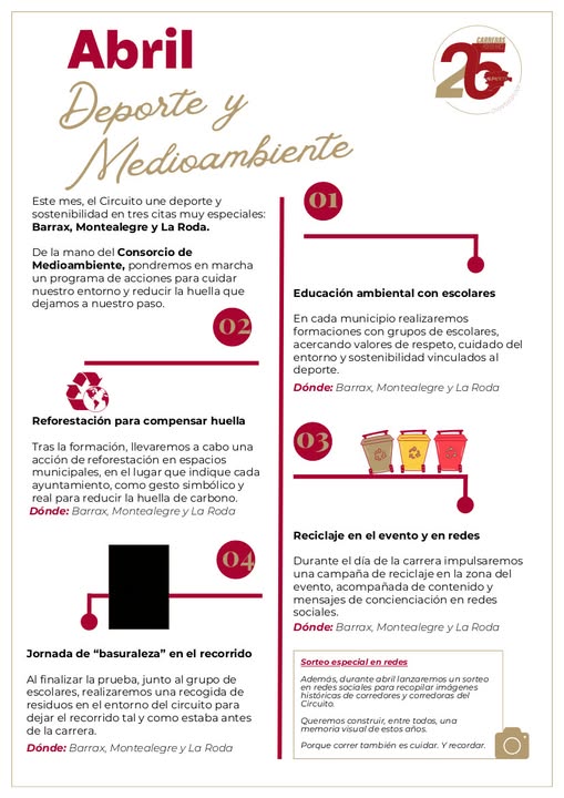 LA DIPUTACIÓN DE ALBACETE IMPULSA LA UNIÓN ENTRE DEPORTE Y MEDIOAMBIENTE