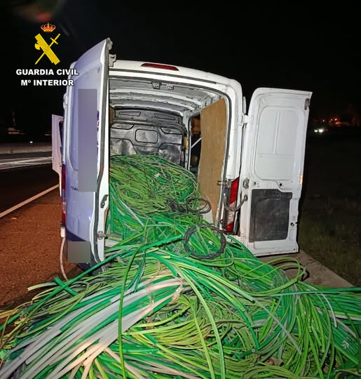 LA GUARDIA CIVIL DE ALBACETE DETIENE A DOS PERSONAS POR ROBO DE CABLE DE COBRE EN UNA NAVE INDUSTRIAL