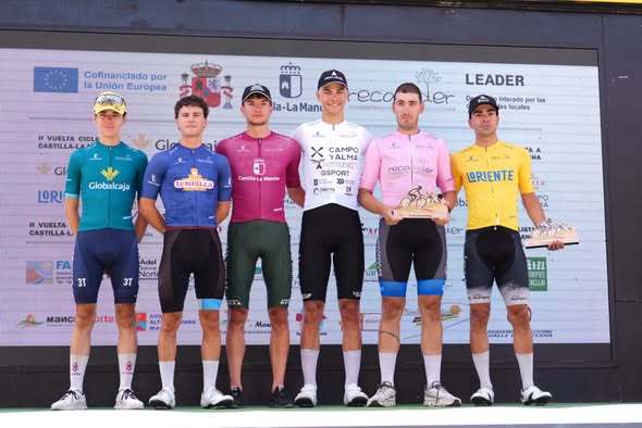 TARAZONA DE LA MANCHA Y AGRAMÓN, PROTAGONISTAS DE LA SEGUNDA ETAPA DE LA VUELTA CICLISTA CASTILLA-LA MANCHA LEADER CON NUEVA VICTORIA DEL SUIZO VÍCTOR BENAREAU